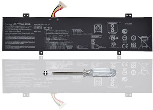 C31N1733 Batterie pour ordinateur portable Asus VivoBook Flip 14 TP412U TP412UA TP412FA TP412UA-AS8202T TP412UA-DB21T TP412UA-S8130 TP412UA-XB51T TP412FA-DS51T TP412FA-DS51T TP412FA-A-SB55T 0.