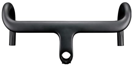 DUOCAI Rennradlenker aus Carbon Integrierter Carbon-Lenker 28,6/31,8 mm Rennrad-Drop-Lenker Interne Führung Rennrad-Lenker(Matte 440-100)