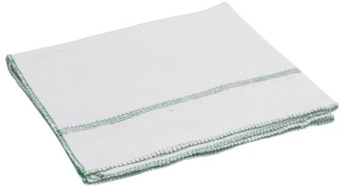 vidaXL Paños de Limpieza 5 uds Blancas con Rayas Verdes 50x60 cm