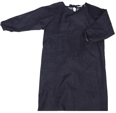 Artibetter Heavy-duty Work Apron with Sleeves for Women Reverse Wear Design for Full Comfortable Fit for Cooking Baking Gardening and Salon Use