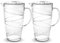 HEFTMAN Clear Plastic Jugs 2 Litre - 2 Pack Plastic Jug with Lid & Vented Spout - Ideal for Cocktails, BBQ's, Parties, Camping & Everyday Indoor/Outdoor Use - Water Jug with Lid - Pack of 2