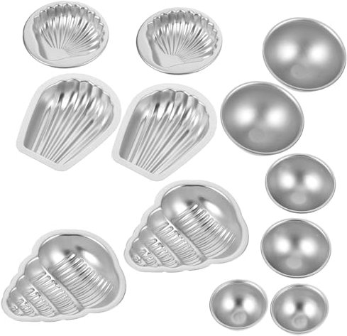 Lurrose 12stücke Badekugel-aluminiumformen Kugelformen Für Salzball-diy Werkzeugaufstellung