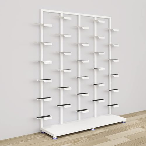 Schuhregal-AusstellungsstäNder FüR BekleidungsgeschäFte, Moderner SchuhstäNder FüR Sneaker Und Basketballschuhe, GroßEr Freistehender SchuhstäNder,B,Single Sided