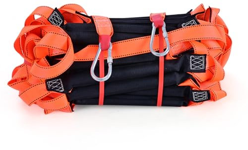 Meidansini Fire Escape Ladders, 3M Emergency Fire Ladder Training Soft Ladder, Flame Resistant Rope Ladder 2-3 Story Reusable Window Balcony Treehouse Safety Rescue Ladder