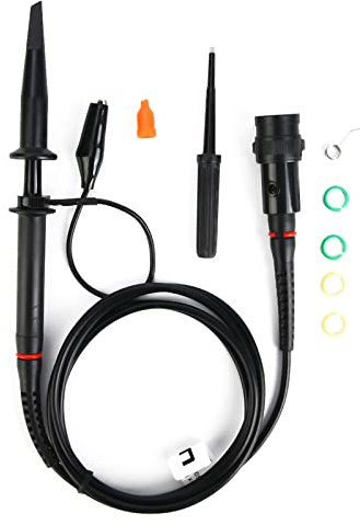 Sonde d'oscilloscope, UT P05 200MHz sonde passive Haute précision Oscilloscope Pièce de test de test Kit de pointe BNC aux clips d'alligator pour l'osciloscope numérique