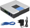 Pissente VoIP Gateway 2 Puertos Adaptador Telefónico Internet SIP RJ45 Cable para PAP2T con Cable de Red Ligero Portátil (Enchufe de la UE)
