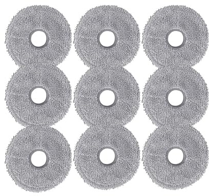 Original Lot de 9 serpillères compatibles avec Xiaomi X20 Max / D109GL / X20 Pro / D102GL Pièces détachées pour aspirateurs