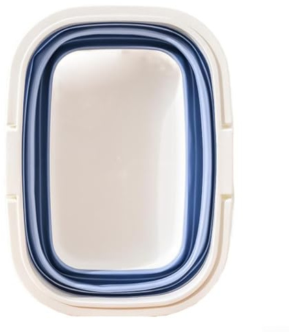 Panier pliable compact pour une utilisation en extérieur et à la maison, conçu pour la portabilité et la durabilité avec des matériaux faciles à nettoyer (bleu)