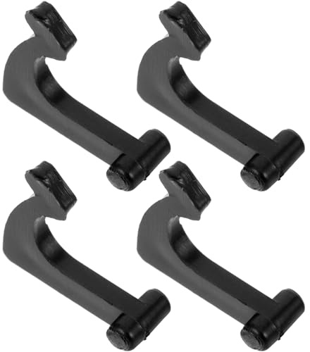 ELAYARD Fermo per Braccio Giradischi Set 4 Pezzi in Ferro Nero Design Elegante, Facile Installazione e Accessori Giradischi Versatili per Supporto Vinile