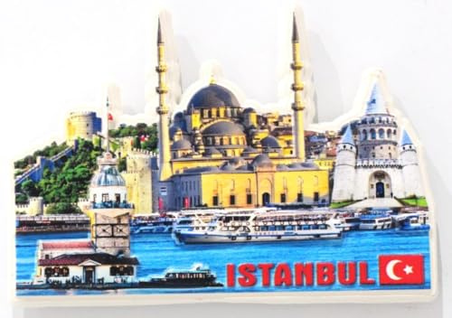 3D Resin Colourful Fridge Magnets Kitchen Decor (Istanbul)