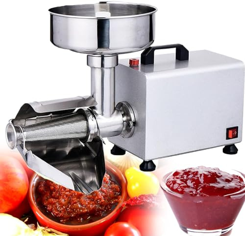 YXFAZPP Macchina per la marmellata elettrica dello spremiagrumi della Frutta, fresatrice per pomodori di Livello Commerciale, Filtro per Alimenti in Acciaio Inossidabile