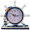 SWHONG Rudder Horloge de Table Moderne Méditerranée ne Coche Pas Petites Horloges Murales de Phare Souvenir Marin