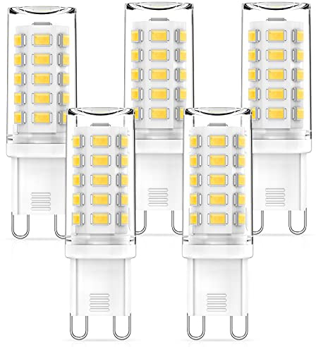 G9 LED Dimmbar Lampen 3W Neutralweiß 4000K Glühbirnen Ersatz für 50W 60W Halogenlampen, 360° Abstrahlwinkel, Kein Flackern, CRI> 83, AC 220-240V, Standard G9 Sockel LED G9 Leuchtmittel, 5er Pack