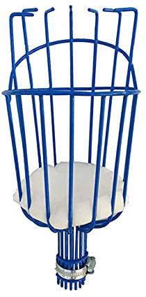 Bseical Raccogli Frutta con Manico Telescopico, Raccoglitrice A Cesto, Borsa per Il Trasporto della Frutta, Altezza Regolabile, Facile da Montare, per Ottenere Mela, Ciliegio, Cachi, Pesco (Blu)