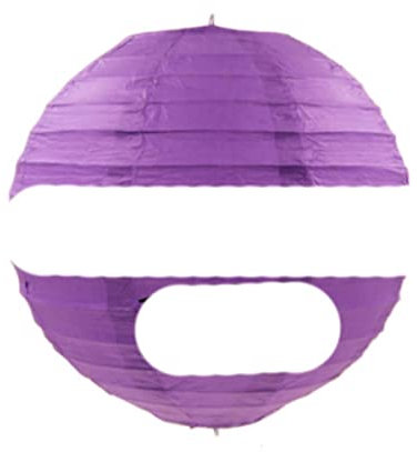 1 STÜCKE 16 Zoll große runde Papierlaterne Hochzeit und Party Hausgarten Dekorationen China Lampion Direktverkauf der Fabrik 40cm-Violett-1PCS, 16 Zoll