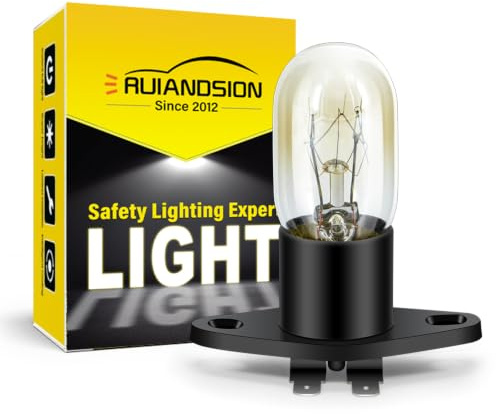 Ruiandsion Lampadina a microonde Z187 Base 250V 20W Lampadina a microonde per lampada universale a microonde Forno a pera, bianco caldo