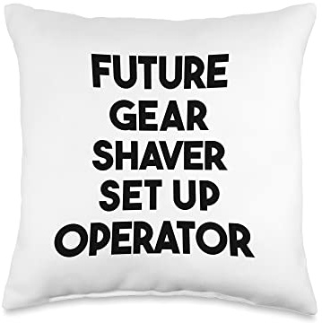 Future Gear Shaver Set Up Operator Throw Pillow