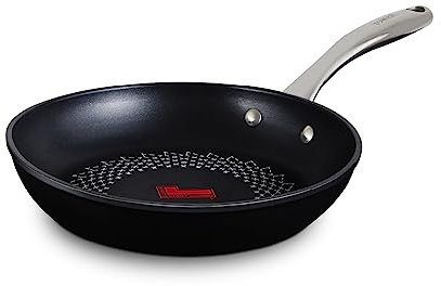 Tower T900300 SmartStart Ultra Forged 24cm Aluminium Frying Pan with Easy Clean Aeroglide Non-Stick, 15x Stronger, Induction Compatible, Oven Safe up to 220°, Long Lasting, PFOA Free