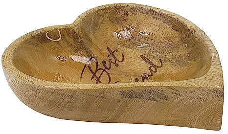 Nobby Holznapf Heart, rutschfest 16 x 16 cm; ca. 280 ml