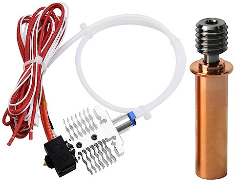 Ender 3 V2 Neo Hotend Kit Extruder Hot End 0.4mm Düse 1pc Bimetall Heatbreak w/PTFE Schläuche, Silikonabdeckung kompatibel mit Creality Ender 3 Neo, Ender 3 V2 Neo 3D Drucker Upgrades
