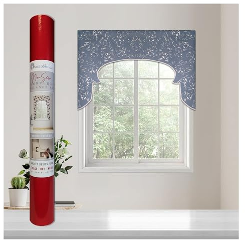 Traceable Designer No-Sew Valance Kit | DIY Window Treatment | Arched Lambrequin Re-Imagined - Graceful Custom Valances in one Afternoon | No Sewing Needed | Fits Standard Curtain Rods