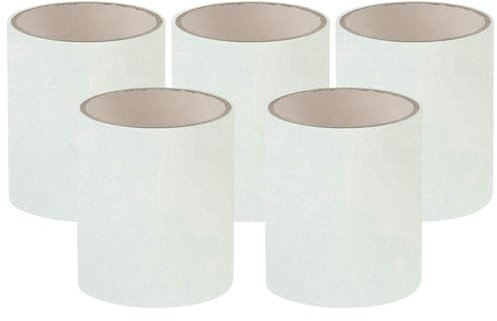 ZFISH Tubería de PVC Cinta impermeable súper fuerte Detener fugas Cinta de reparación de sellos Cintas autoadhesivas de rendimiento Conducto aislante adhesivo-5PCS Transparente