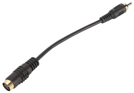 Cable Mini DIN de 4 Pines a RCA para Reproductor de CD DVD, PC, HDTV, Cable Adaptador de S Video a RCA, Plug and Play.