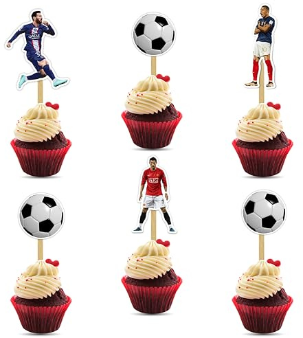 Seyal® Soccer Football Cupcake Topper