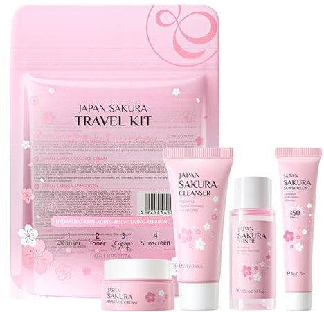 Regalos Para El Cuidado De La Piel Para Mujeres, 4 Kit De Regalo De Cuidado Facial Con Limpiador Facial, Tónico, Crema Facial Y Protector Solar, Suavizante E Hidratado Para Todo Tipo De Piel