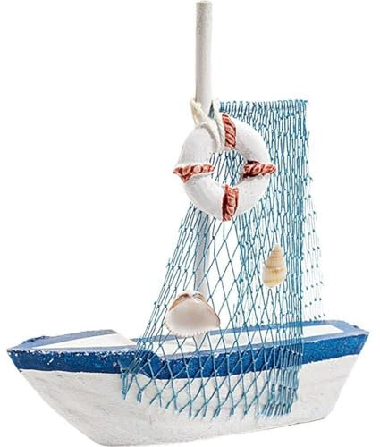 Muteitt Mini-segelboot-dekor, Holz-Miniatur-segelboot-Modell, Mediterraner Stil, Schiff, Ornamente, Kunsthandwerk, Geschenk Für Zuhause, Schlafzimmer