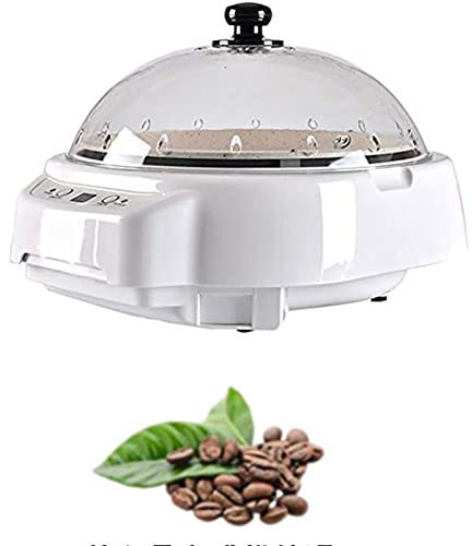 Electrical Coffee Bean Roasting Machine Home Coffee Roaster Machine with Timing Function Household Baking Machine Temperature Adjustable Dried Fruit and Kernel Dryer(White)