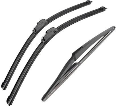 Balai D'Essuie Pour Qashqai J11 2013 2014 2015 2016 2017 2018 2019 2020 26+17+12 3PCS Avant Arrière Essuie-glace Pare-brise Pare-brise Fenêtre Accessoires Essuie-glaces Voiture