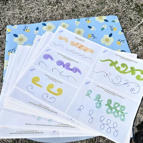 MDTARVF Cake Practice Decorating Board Set with Storage Bag, 23 Sheets Icing Piping Nozzles Practice Drawings Cake Decorating Kit Supplies