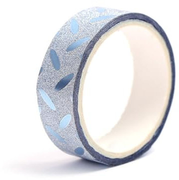 Lurrose 10piezas Cinta Brillante Adhesiva De Colores Decorativa para Manualidades Fácil De Cortar Sin Residuos