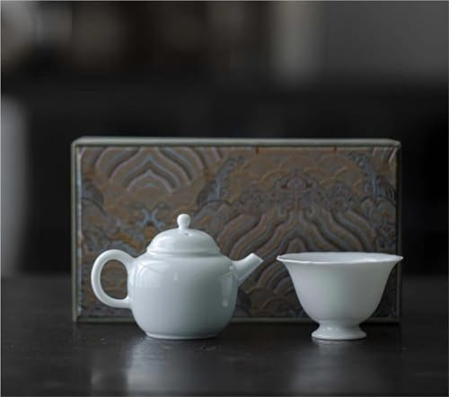 Set Con Teiera Set Di Teiere Set Teiera E Tazza Da Tè Collezione Cha In Porcellana Misty Blue Completo Per La Cerimonia Del Caffettiera Set Da Tè Portatile