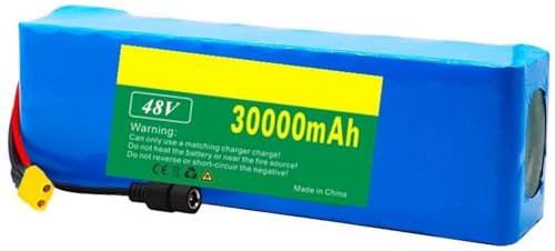 48V 30Ah Batería De Iones De Litio Impermeable para Bicicleta Eléctrica con Cargador para 800W 750W 500W Bicicleta Eléctrica Scooter Motor13s3p Batería Recargable XT60