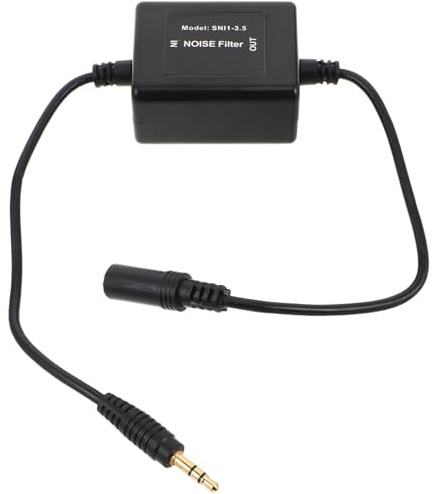 BESPORTBLE Filtre Audio pour Voiture Anti-Parasites sans Alimentation Isolateur de Boucle de Masse Compact et Léger pour Entrée Auxiliaire de Bruit pour Haut-Parleurs Auto Suppression des
