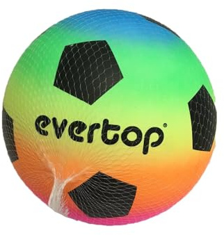 Generico Pallone per Bambini Palla Colorata cm 23 Palla Arcobaleno Gioco Tinta Unita da Calcio Pallavolo per Mare Giardino Interni Esterni da Spiaggia Colori Assortiti Casuali Venduto Sgonfio