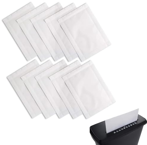 EUYKQNOI Hojas Lubricantes para Destructoras de Papel,Paquete de 10,para paper shredder (21.4 * 15.1 CM/Pieza)