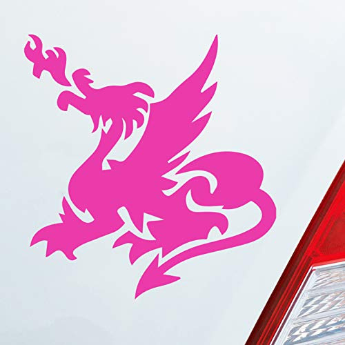Hellweg Druckerei Chinesischer Drache Dragon Fire Auto Aufkleber Sticker Heckscheibenaufkleber