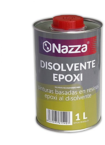 Disolvente para Epoxi Nazza | Para limpiar herramientas y productos con base epoxídica | Envase Metálico de 1 Litro