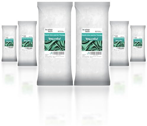 Paraffinwachs für Hände und Füße Boston Tech® |Antioxidative Rehabilitation + Behandlung von Arthritis und Arthrose + Hydratisiert + Nährt + Ästhetisch | Ideal für jedes Paraffinbad|6 Blöcken à 450 g.