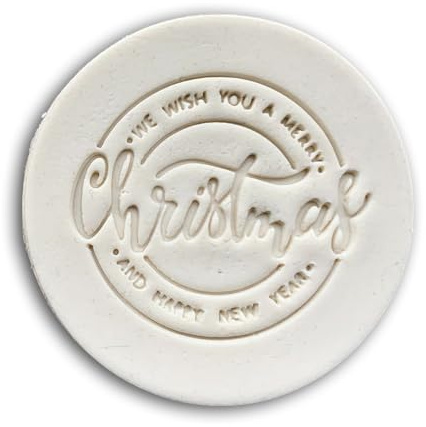 We wish you a Merry Christmas Keksstempel, Fondant