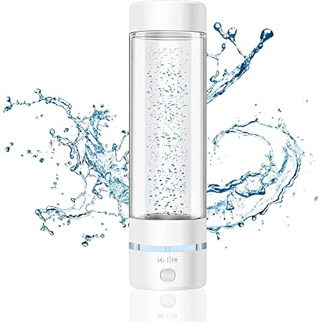 H2 Life Wasserstoff Wassergenerator, professionelle BPA-freie Wasserstoff Wasserflasche Dual-Modus tragbarer wiederverwendbarer Wasserionisator mit SPE und PEM
