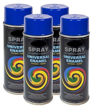 VE-INDUSTRIES 4x LACKSPRAYS CC nach RAL 400ml RAL 5002 Ultramarinblau