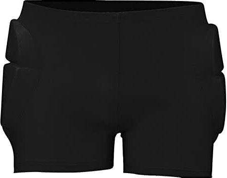 Hüftschutz 3D gepolsterte Skateboard- und Snowboard-Shorts (Schwarz, Größe: M)