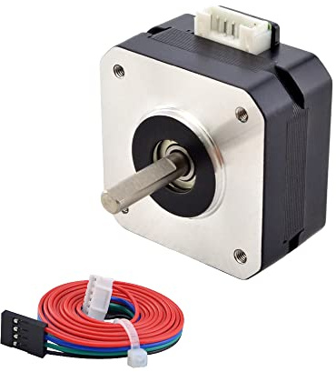 STEPPERONLINE Nema 17 Schrittmotor 17Ncm 1A 23mm Pancake-Schrittmotor | E Serie, 1,8 Grad für 3D-Drucker CNC