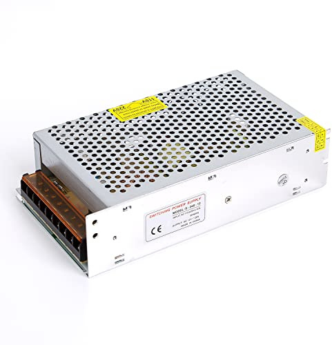 12V 20A 240W DC switching power supply AC 110V/220V to DC-12V power adapter, ANGEEK transformer constant voltage, suitable for LED strips, cameras, surveillance systems, lighting projects, etc.