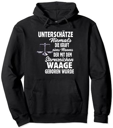 Sternzeichen Waage Pullover Hoodie