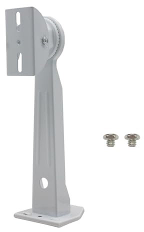 Mini Projector Wall Mount Security Camera Mount Bracket for Camera with 1/4 Screw Head Wall Mount Projector, and Webcam Housing (White) (11in)